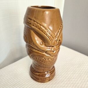 Maori Headhunter Tiki Mug Warrior Drinking Vase Cup 15 oz Bar DW136B
